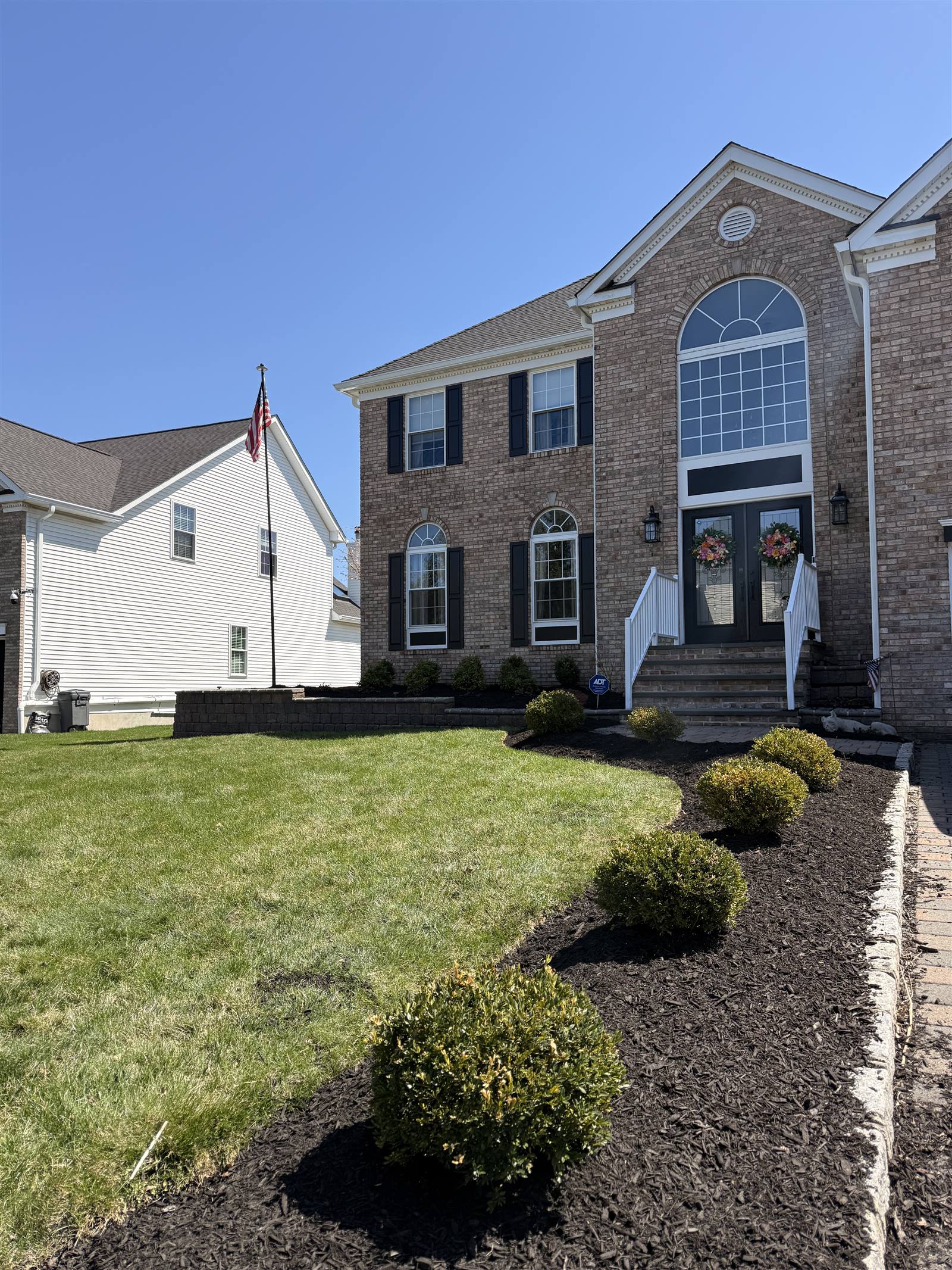 Spring cleanup with fresh bed edges